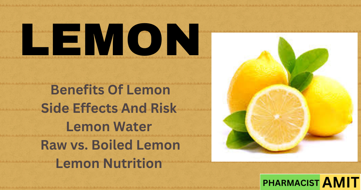 LEMON 9 Important Health Benefits Of Lemon Lemon Water